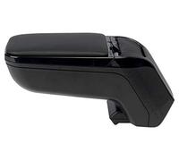 rati Armster - Reposabrazos Coche, Apoyabrazos Central, Compatible con Renault ZOE 2017-2019, Compartimento Portaobjetos, Fácil de Instalar, Máxima Comodidad, Plegable, Cuero Vegano, Negro