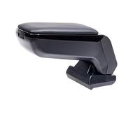 rati Armster - Reposabrazos Coche, Apoyabrazos Central, Compatible con Volkswagen Touran 2003-2015, Compartimento Portaobjetos, Fácil de Instalar, Máxima Comodidad, Plegable, Polipiel, Negro