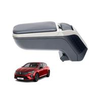 RATI Reposabrazos Armster 2 compatible con Renault Clio 2025 [gris, cuero vegano] reposabrazos central con compartimento de almacenamiento