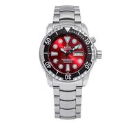 Ratio FreeDiver Helium-Safe Dive Watch Sapphire Crystal Automatic Diver Watch 1000M Water Resistant Diving Watch for Men, rojo
