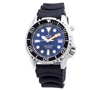 Ratio FreeDiver Helium Safe Dive Watch Stainless Steel Automatic Diver Watch 1000M Water Resistant Diving Watch for Men (Blue)