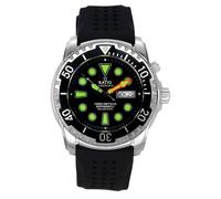 Ratio FreeDiver - Reloj de Buceo automático con Cristal de Zafiro Seguro para Helio, Resistente al Agua hasta 1000 m, para Hombre, Negro - Nuevo diseño, Diver