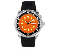 RATIO FreeDiver - Reloj de buceo automático con cristal de zafiro seguro para helio, resistente al agua hasta 1000 m, para hombre, Naranja: nuevo diseño, Diver