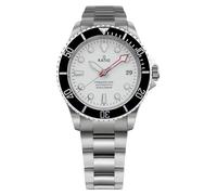 RATIO FreeDiver Reloj de buceo de cristal de zafiro con movimiento automático japonés, reloj de buceo resistente al agua de 200 m, Blanco, 40.00 mm, Buzo