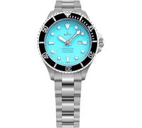 Ratio FreeDiver - Reloj de Buceo para Mujer, con Movimiento automático japonés, Resistente al Agua hasta 200 m, Resistente al Agua, Azul, Pulsera