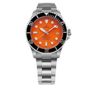 RATIO FreeDiver, reloj sumergible con cristal de zafiro, movimiento automático japonés, reloj sumergible resistente al agua hasta 200 m, naranja., 40.00 mm