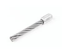 Ratio Parts 61 - 805 cuerda wickel alambre 160 x 21.6 mm P.F. Tielbürger - TW50/S 10 Stk Cepillo trenzado, Plata