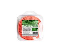 Ratio Parts Nylon Hilos 2,0 mm copolymer 15 m Hilo para recortabordes (6 Cantos Carrete, Color Naranja