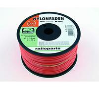 Ratio Parts Nylon Hilos 2,4 mm copolymer 1737 M Hilo para recortabordes (Redonda Carrete, Color Naranja