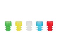Ratiolab Tapones de polietileno para tubos de 16-17 mm, color verde, 1000 unidades