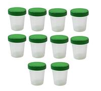 Ratiomed Carmesin® - Vasos de orina (100 unidades, 125 ml, con tapa de rosca), color verde