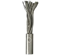 Ratioparts Alambre para bobinado de Cable (160 x 17 mm, Apto para Motor AS, 10 Unidades, Cabezal de Cepillo), Color Plateado