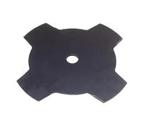 Ratioparts Cuchilla cortacésped de 4 dientes, diámetro exterior de 250 mm, diámetro de orificio de 25,4 mm, grosor 1,4