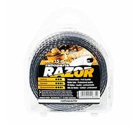 Ratioparts Hilo de Corte Razor de 2,4 mm, 15 m, Hilo de Nailon Trenzado de 5 Cantos