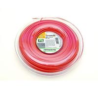 Ratioparts Nylon Hilos 2,4 mm Tornado de Aluminio Cut 70 m Hilo para recortabordes (Carrete, Color Naranja