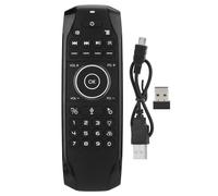 Ratón aéreo multifunción con control remoto, asistente de voz, aprendizaje por infrarrojos, control de doble cara, sensor giroscópico de 6 ejes