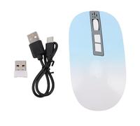 Ratón AI, ratón inalámbrico con función de grabadora de Voz para transcripción en Tiempo Real, ratón ergonómico Recargable con grabadora de Voz para PC, portátil, computadora de (Lago Azul)