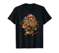 Ratón Aventurero con Mochila, Pueblo de Hongos encantados Camiseta