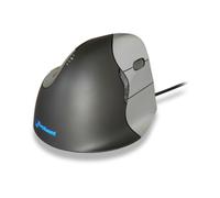 Ratón BAKKERELKHUIZEN Evoluent4 Cable 2600 DPI Negro Gris Plata 6 Botones