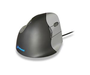 Ratón BAKKERELKHUIZEN Evoluent4 Cable 2600 DPI Negro Gris Plata 6 Botones