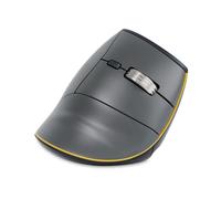 Bakker & Elkhuizen Ratón vertical FastForward Inalámbrico USB-C 500 DPI Gris Recargable