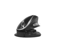 Ratón BakkerElkhuizen Oyster con cable USB 1200 DPI negro y plata vertical