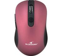 Ratón Bluestork Office 60 WL inalámbrico 1600 DPI negro y púrpura, 6 botones
