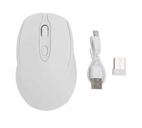 Ratón Bluetooth Inalámbrico para Computadora Portátil, Ratón Delgado Silencioso Recargable Ratón Inalámbrico Óptico USB 2.4G, Ratón de Computadora de Modo Dual con Receptor USB,