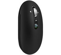 Ratón Bluetooth inalámbrico, USB + BT×2, delgado Pebble Multi dispositivo, ratones de viaje pequeños, metal de 4 vías superdesplazamiento, ± 3000 DPI, 8 botones, silencioso, portátil, batería larga