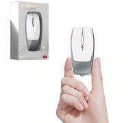 Ratón Bluetooth, mini ratón inalámbrico para insertar una tarjeta TF, ratón 2 en 1 y lector de tarjetas TF, ratón inalámbrico silencioso recargable, 1600D-PI con cordón para portátil, PC, iPad, Mac