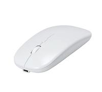 Ratón bluetooth, ratón fotoeléctrico USB recargable, (bluetooth 5.0 y 2.4g) ratón de computadora de doble modo, adecuado para computadoras portátiles / PC / MAC / iPad Pro / computadora (Blanco)