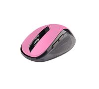 Ratón C-Tech WLM-02P inalámbrico 1600 DPI Negro Rosa 6 botones