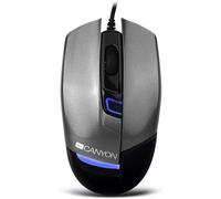 Ratón Canyon Jedi USB tipo A 1600 DPI Gris Plata Ambidiestro Gaming