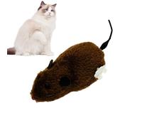 Ratón cazador de gatos, juguete de cuerda para mascotas, funcionamiento | Ratones para gatos de interior, realista, persecución, rebote, bateo, ejercicio, estimulación divertida, atractiva