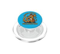 Ratón Comiendo Pretzels Divertido Sur de Filadelfia Comida Humor PopSockets PopGrip para MagSafe