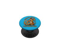 Ratón Comiendo Pretzels Funny Philadelphia Humor Center City PopSockets PopGrip Adhesivo