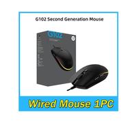 (Ratón con cable 1PC) Ratón con cable G102 de segunda generación para juegos de deportes electrónicos,