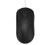 Ratón con Cable Básico de 3 Botones, Ratón óptico USB de 1200DPI para Ordenador Portátil, Ratón de Color Sólido de Diseño Simple para Oficina en Casa (Negro)