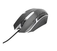 Ratón con Cable, Diseño Ergonómico Mous para Computadora Ratón USB Modo de Retroiluminación RGB Ratón con Cable para el Hogar para la Oficina (Black)