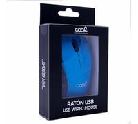 Cool Wired Ratón con cable USB Azul