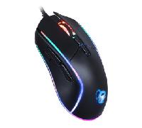 CoolBox DeepDarth - Ratón Gaming óptico con 9 Modos de iluminación RGB, programable, dpi Ajustable, con Cable, 8 Botones. Color Negro