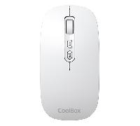 raton coolbox w02-ia 1.600dpi inalambrico blanco
