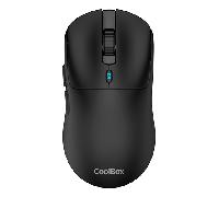 Ratón CoolBox W03 Inalámbrico RF BT USB-C 10000DPI Negro Ultraligero 7 Botones