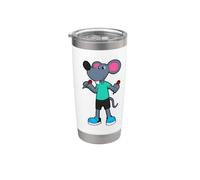 Raton Dardos Dardo Deportes Vaso térmico de acero inoxidable de doble pared
