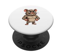 Ratón de Fitness Gym Rat Buff PopSockets PopGrip Adhesivo