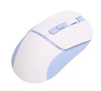 Ratón de Juego Inalámbrico, Mode Tri 2.4G Bluetooth 5.3 Ratón de Computadora Recargable con Cable, 7200 dpi, RGB Retroiluminado, Completamente Programable, Mouse Ergonómico (Blanca)