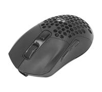 Ratón de Ordenador, Ratón para Juegos Retroiluminado RGB Inalámbrico dpi Ajustable Plug and Play para la Familia (Black)