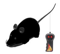 Ratón de para gatos remotos: entretener a los gatos de interior de forma segura y activa, diseño para bromas interactivas para mascotas, control fácil + constru