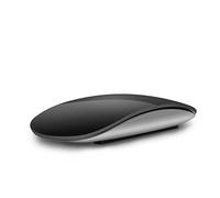 Ratón de Viaje inalámbrico y silencioso Bluetooth 5.0 Ratones táctiles multiarco Ratón Mágico Ultrafino para Portátil para iPad para Mac para Macbook PC Mini Ratón Inalámbrico Ergonómico (Negro)