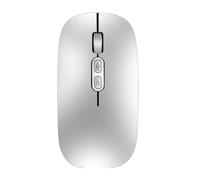 Ratón de voz inteligente, USB recargable con silencioso, de voz ergonómico inalámbrico de 2.4 G, óptico inalámbrico de voz inteligente AI para PC portátil de escritorio